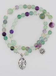 Rosario in Pietre di Fluorite – San Michele & San Benedetto
