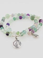 Rosario in Pietre di Fluorite – San Michele & San Benedetto