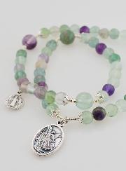 Rosario in Pietre di Fluorite – San Michele & San Benedetto