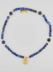 Bracciale Rosario in Pietre di Lapis-Lazuli – Vergine Maria & Ex Voto