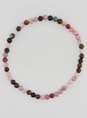 Bracciale in Pietra Naturale di Tormalina Multicolore – 4 mm