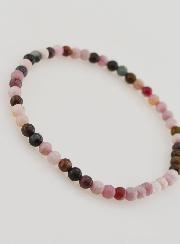 Bracciale in Pietra Naturale di Tormalina Multicolore – 4 mm