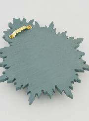 Ex Voto Murale Cuore Raggiante 17 cm - Salvia