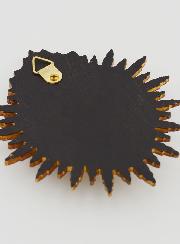 Ex Voto Murale Cuore Raggiante 11 cm - Dorato