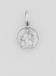 Medaglia dello Scapolare in Argento Rodiato 925/1000 - 10 mm