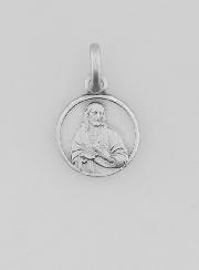 Medaglia dello Scapolare in Argento Rodiato 925/1000 - 10 mm