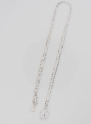 Collana Madonna Miracolosa Argento & Smalto Bianco