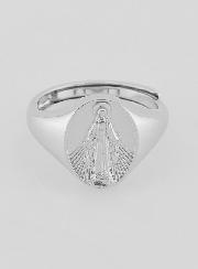 Anello Chevalière Madonna Miracolosa - Taglia 12-16