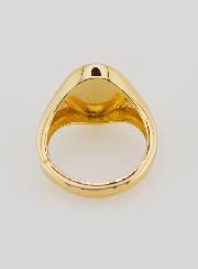 Anello Chevalière Madonna Miracolosa in Argento Dorato Taglia 6-12