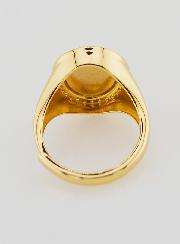 Anello Madonna Miracolosa in Argento Dorato & Zirconi - T12-16