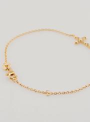 Bracciale Religioso Placcato Oro - Croce in Zirconi Rotondi