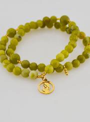 Bracciale Rosario in Giada Verde - Vergine Maria