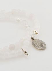 Bracciale Rosario in Giada Bianco - Madonna di Guadalupe