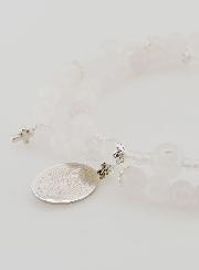 Bracciale Rosario in Giada Bianco - Madonna di Guadalupe