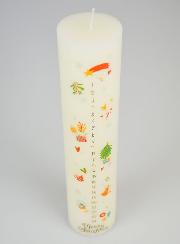 Candela d’Avvento Decorazione Tradizionale - 25 cm
