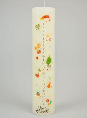 Candela Decorazione d’Avvento Tradizionale - 25 cm