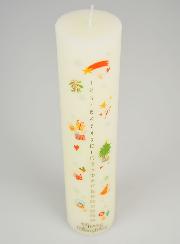 Candela Decorazione d’Avvento Tradizionale - 25 cm