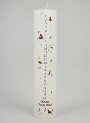 Candela d’Avvento Stile Scandinavo - 25 cm