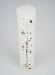 Candela Decorazione d’Avvento Stile Scandinavo - 25 cm