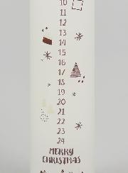 Candela Decorazione d’Avvento Stile Scandinavo - 25 cm