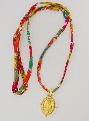 Medaglia Miracolosa con Perline & Cordoncino Liberty
