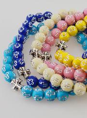 Set di 5 Braccialetti Religiosi con Croce