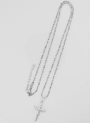 Collana Religiosa Croce di Cristo in Inox Argentato