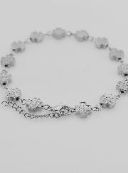 Bracciale Religioso Argentato on Croci Quadrate