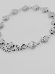 Bracciale Religioso Argentato on Croci Quadrate