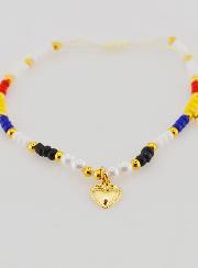 Bracciale Religioso Intrecciato Multicolore - Ex Voto