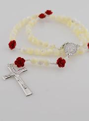 Rosario Collana con Medaglia Miracolosa in Madreperla