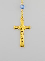 Rosario in Cristallo Blu & Medaglia Miracolosa