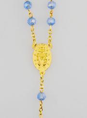Rosario in Cristallo Blu & Medaglia Miracolosa