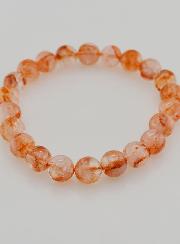 Bracciale in Pietra Naturale Quarzo Ematoide A - 8 mm