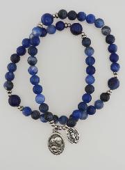 Rosario Medaglia Miracolosa & San Giuseppe in Sodalite