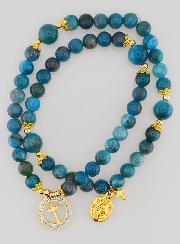 Rosario Medaglia Miracolosa in Pietre di Apatite