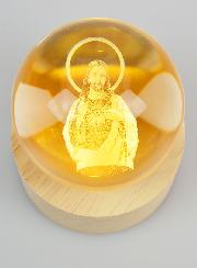 Sfera Luminosa Incisa al Laser - Sacro Cuore di Gesù