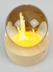 Sfera Luminosa Incisa al Laser - Madonna di Lourdes