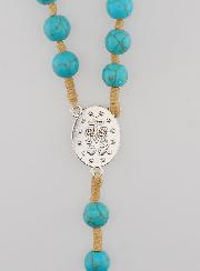 Rosario Medaglia Miracolosa con Perle Turchesi