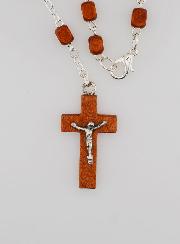 Rosario della Vergine Miracolosa in Legno Chiaro