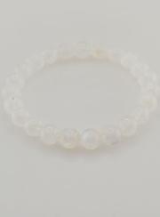 Bracciale in Pietra di Luna Bianca Peristerite AAA