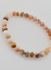 Bracciale in Pietra Naturale di Opale Rosa 6mm