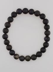 Bracciale in Pietra Naturale di Opale Nero 8mm