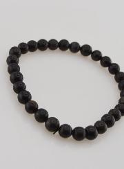 Bracciale in Pietra Naturale di Opale Nero 6mm