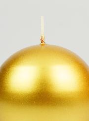 Candela Sfera di Natale Dorata - 8cm