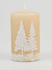 Candela Decorativa Atmosfera Invernale - Cappuccino