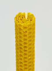 Candela in Cera d'Api 100% Naturale - 15cm