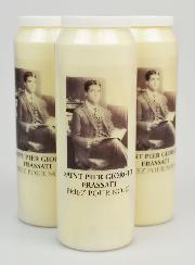 Set di 3 Candele Novena a San Pier Giorgio Frassati