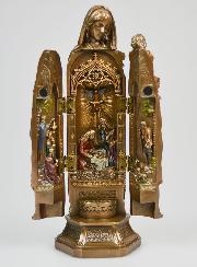 Regalo di Natale Trittico Madonna e Natività - 20cm