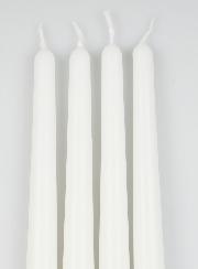 Set di 4 Candele a Stelo 25 cm - Avorio